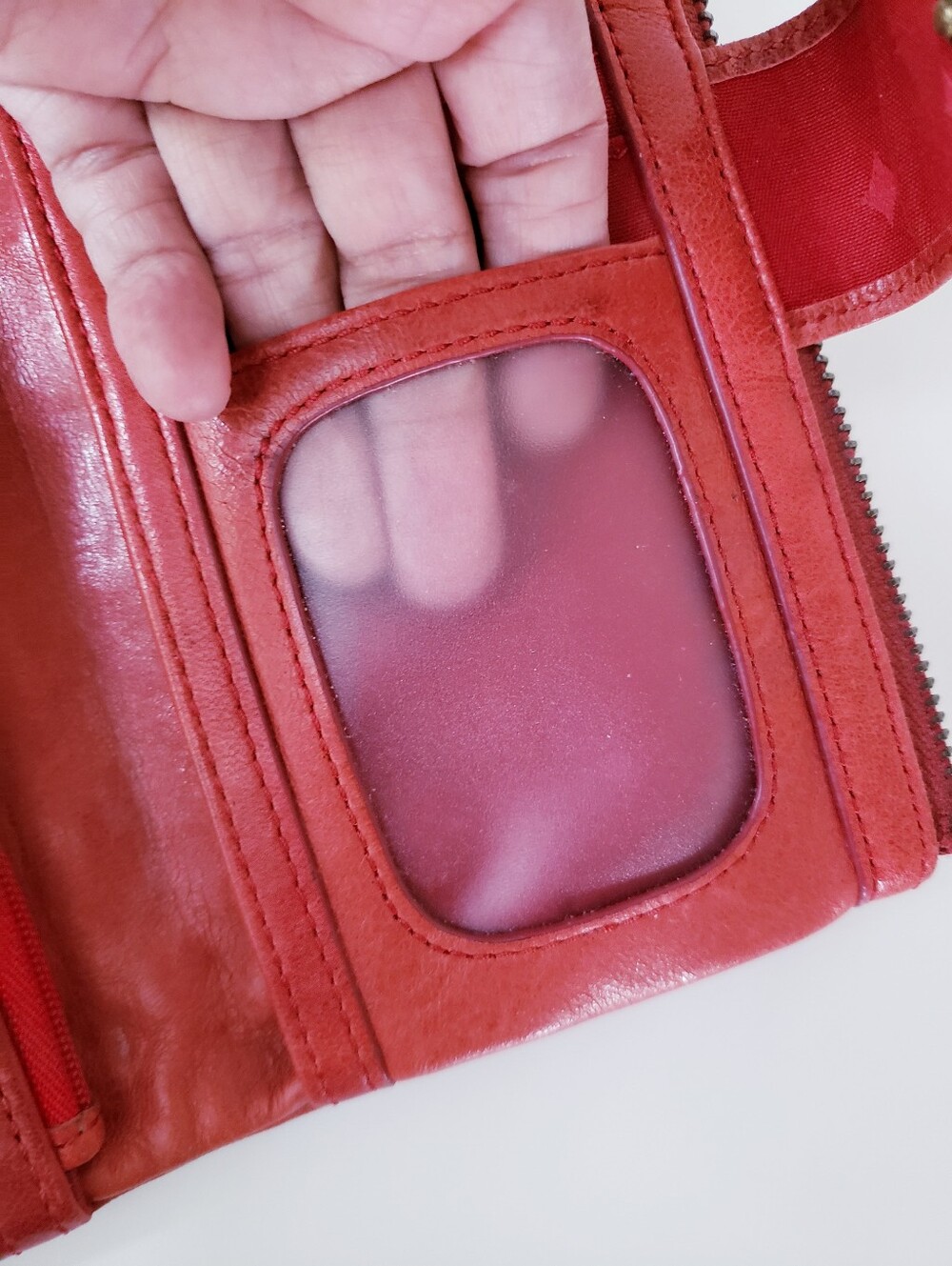 Vintage Fossil Orange Leather Wallet - Picture 10 of 16